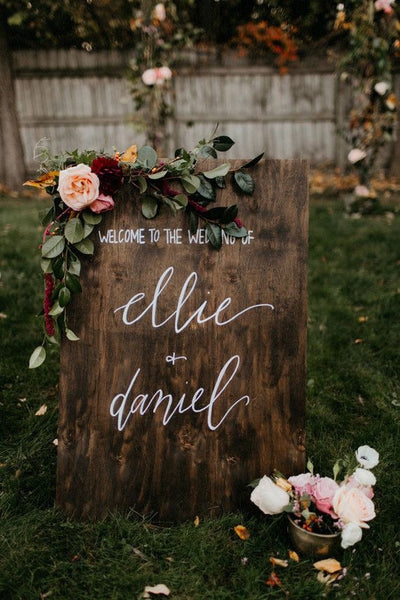 9 Gorgeous DIY Wedding Welcome Signs
